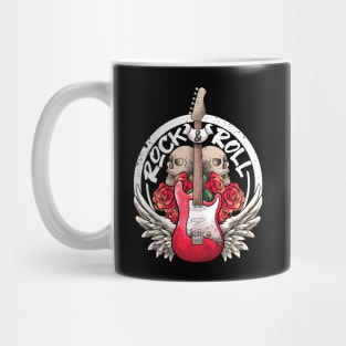 Lets Rock Rock&Roll Skeleton Hand Vintage Retro Rock Concert Mug